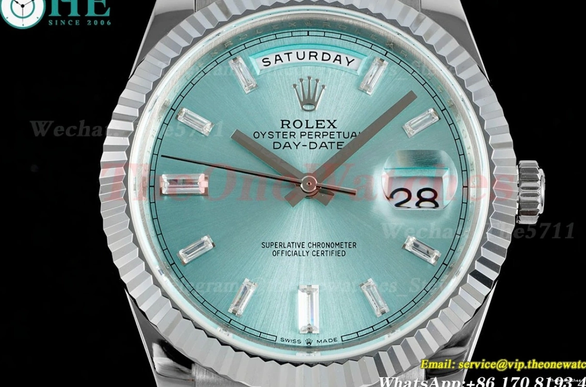 VR3255 Blue 228236 V4 SS (Gain Ice Dia 40mm SS Weight) DayDate JDF 0501
